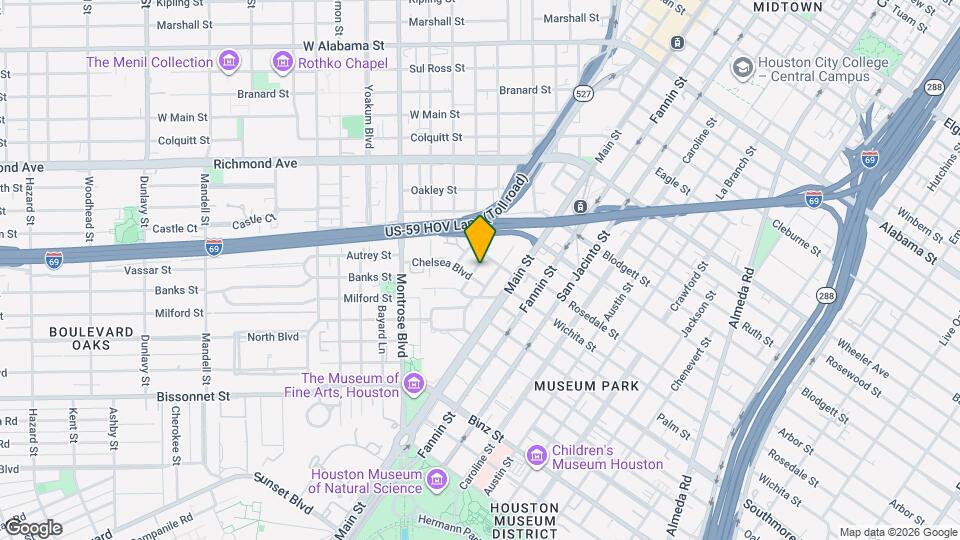 4915 Milam St, Unit 4 Map and Location Details