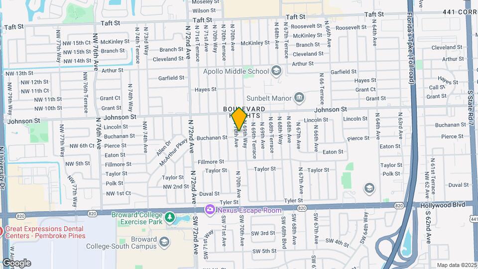 701 N 70th Ave Map and Location Details