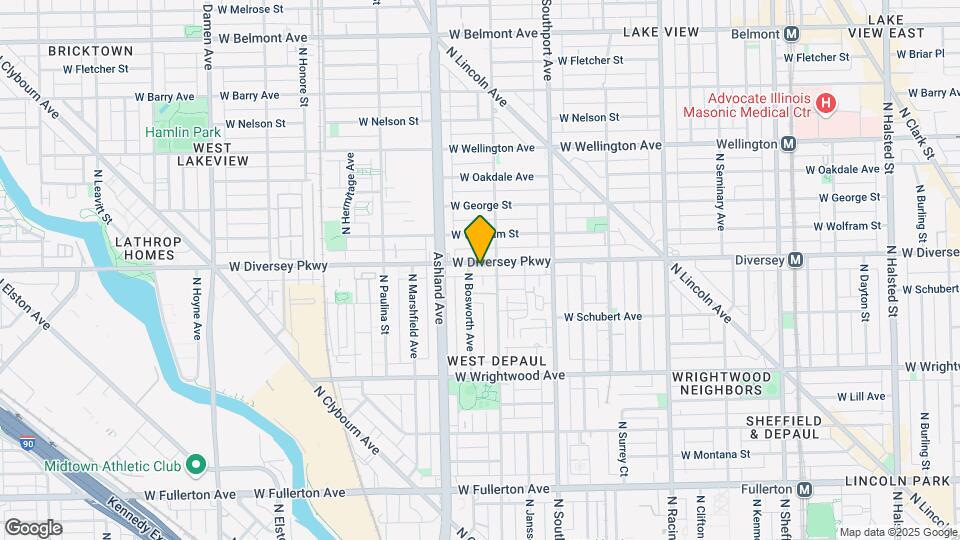 1513-1517 W Diversey Pky Mapa y Detalles de la Ubicación