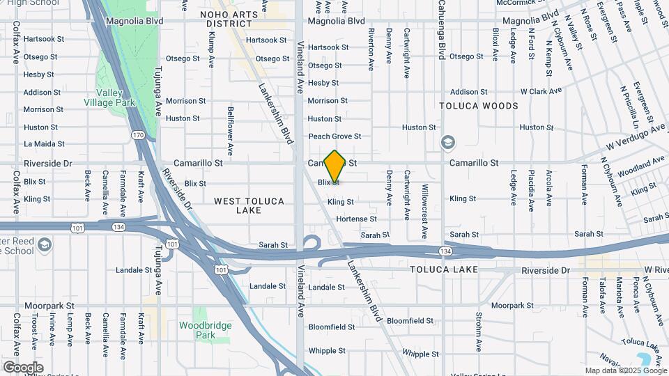10900 Blix St Map and Location Details