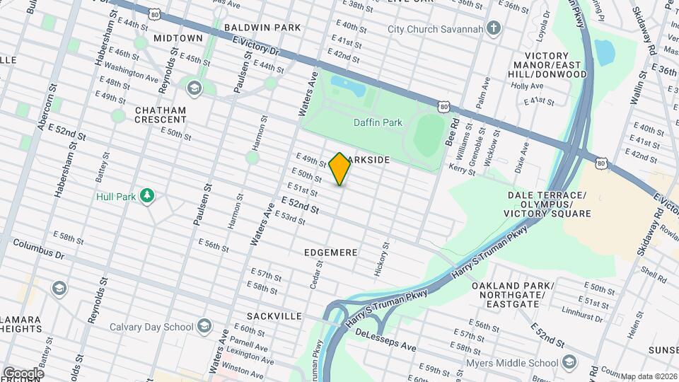 1235 E 50th St Map and Location Details