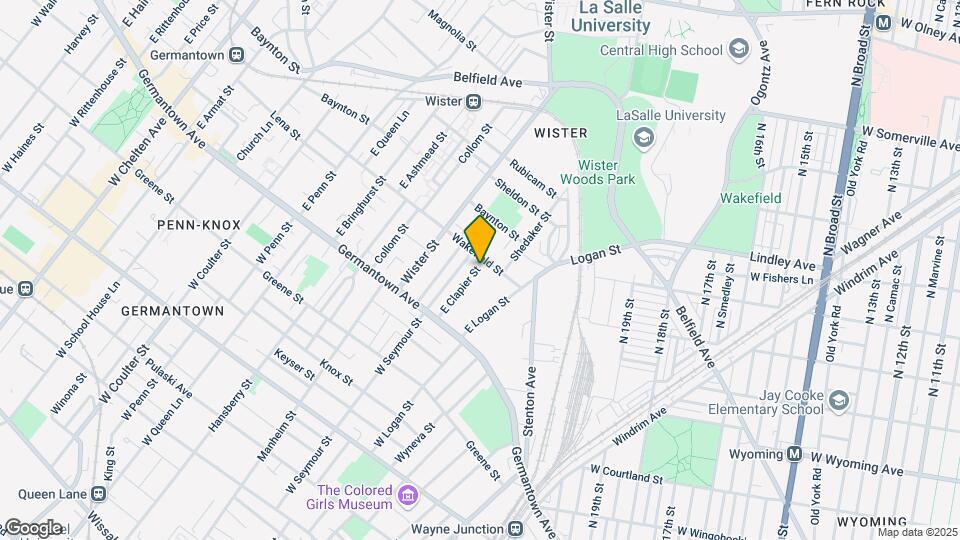 78 E Clapier St Mapa y Detalles de la Ubicación