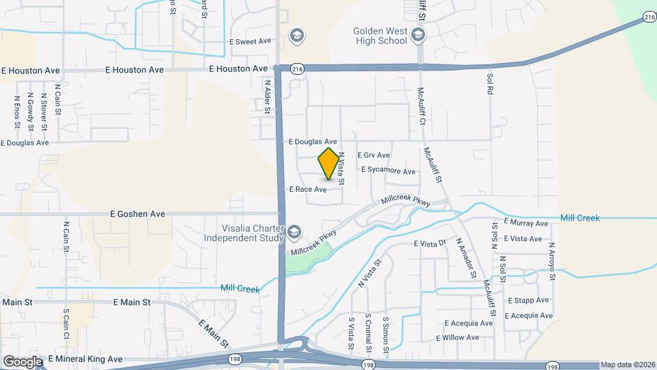 3142 E Race Ave Map and Location Details