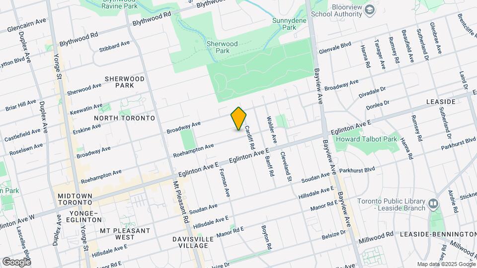 456 Roehampton Ave Map and Location Details