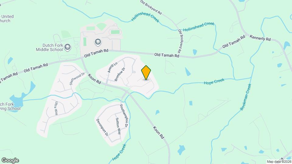 207 Hope Creek Dr Map and Location Details