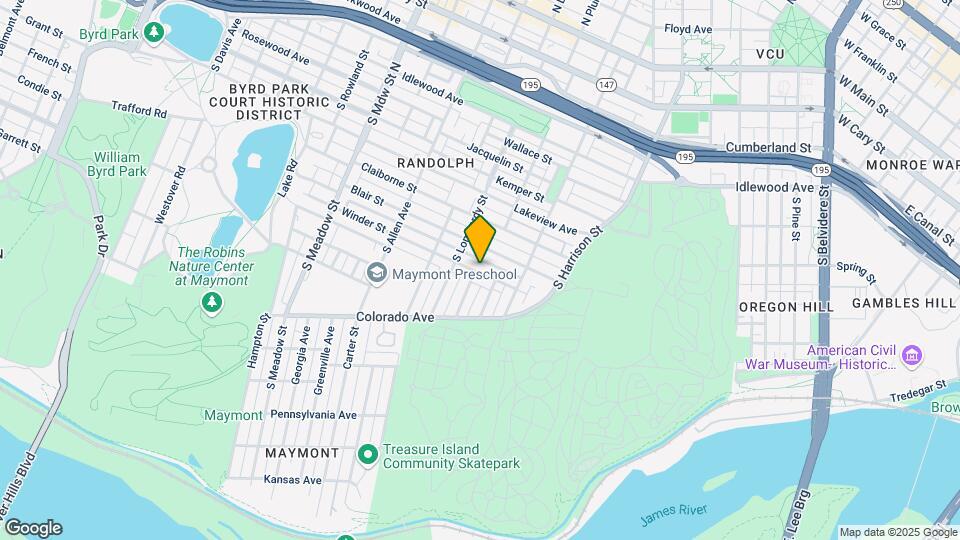 1424 Winder St Map and Location Details