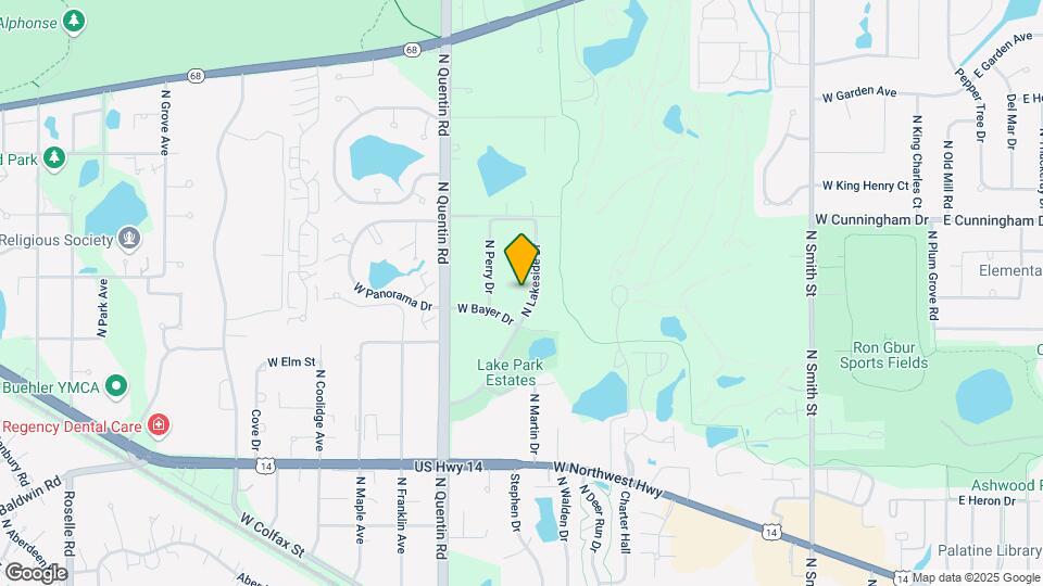 1100 N Lakeside Dr Map and Location Details