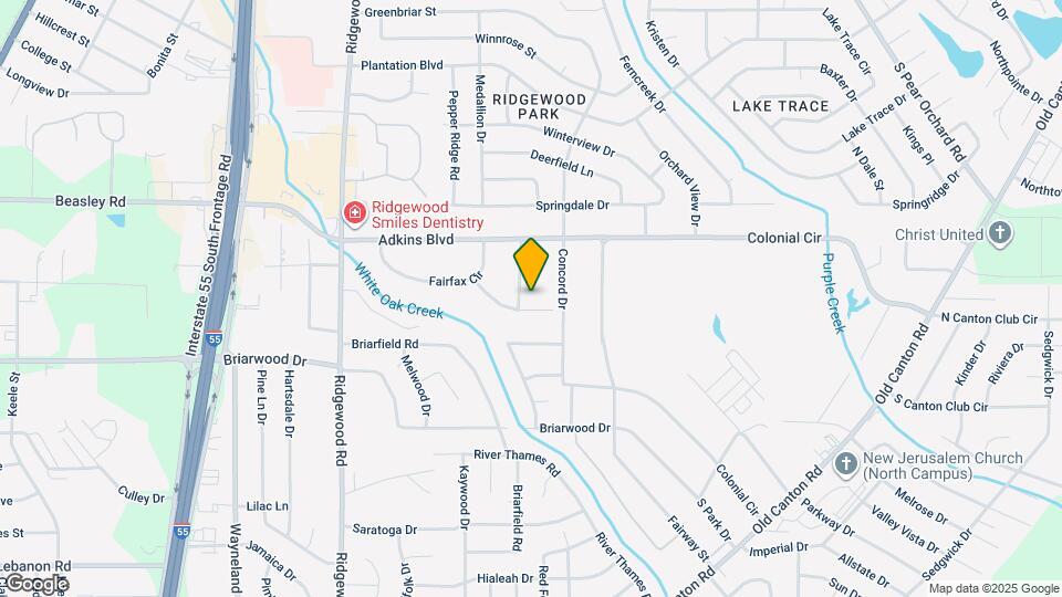 1110 Auburn Dr Map and Location Details