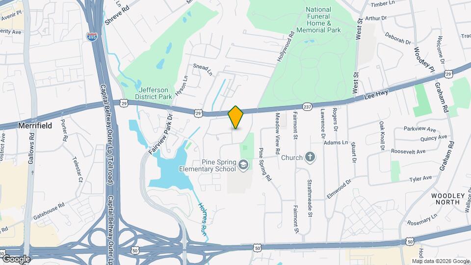 2850 Dover Ln Map and Location Details