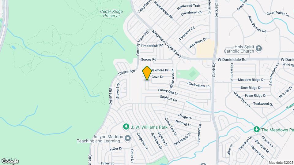 7445 Emory Oak Ln Map and Location Details