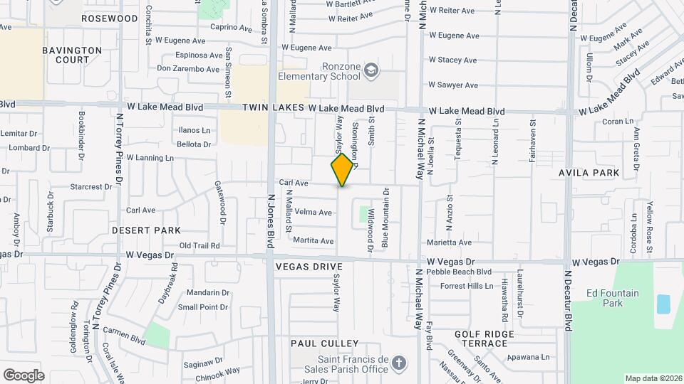 1824 Saylor Way Map and Location Details
