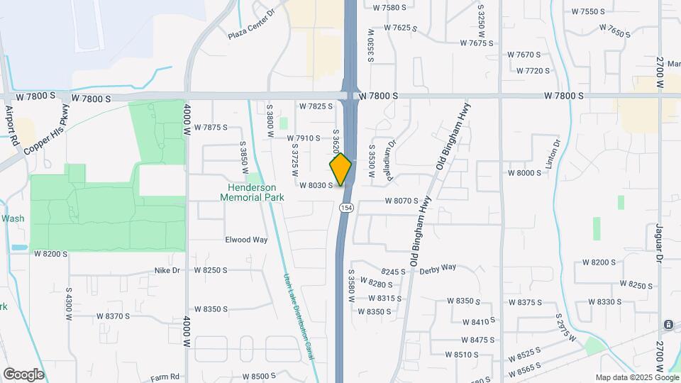 3607 W 8030 S Map and Location Details