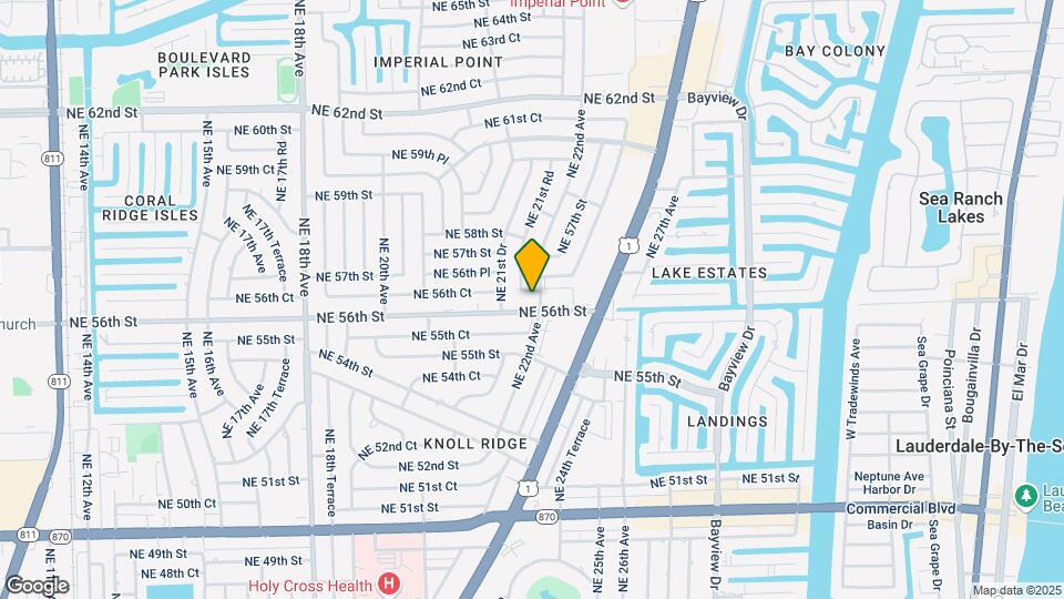 5621 NE 22nd Ave Map and Location Details
