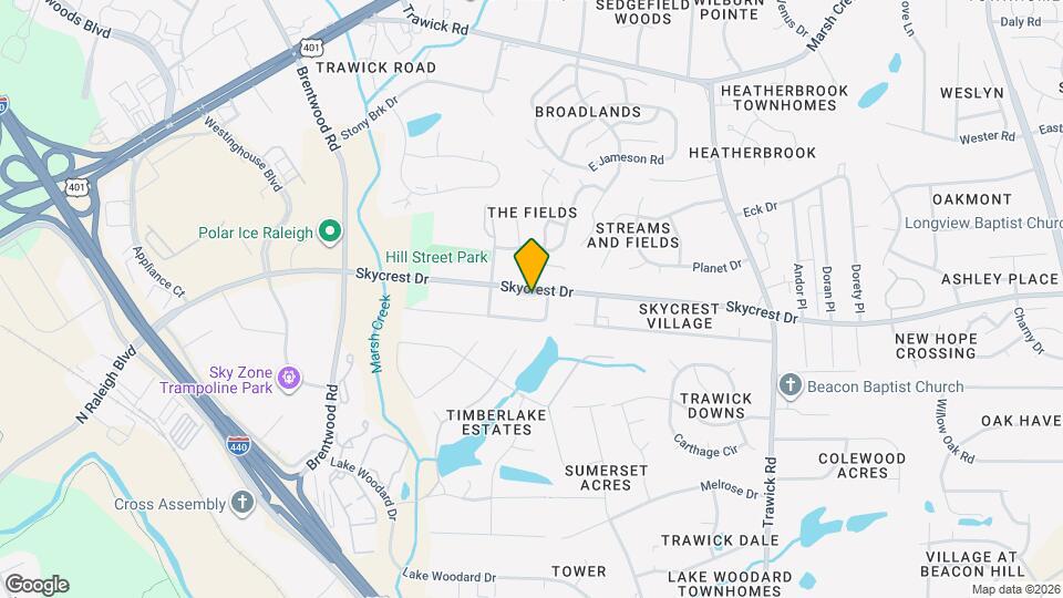 3128 Skycrest Dr Map and Location Details