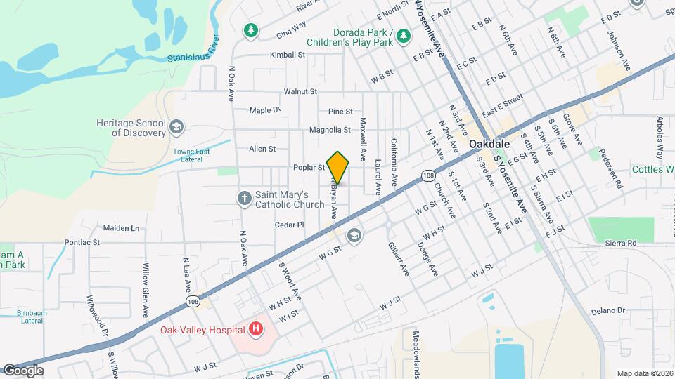 141 N Bryan Ave Map and Location Details