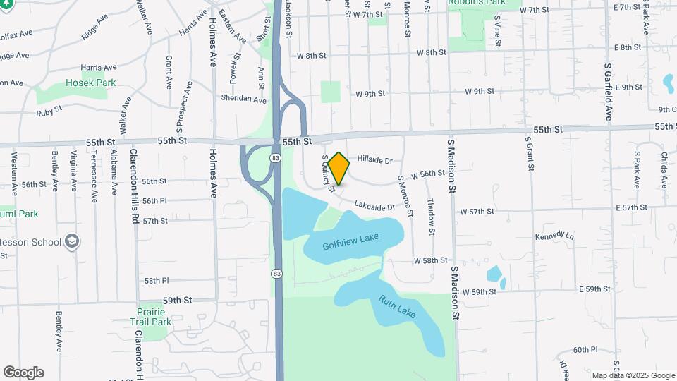 5611 S Quincy St Map and Location Details