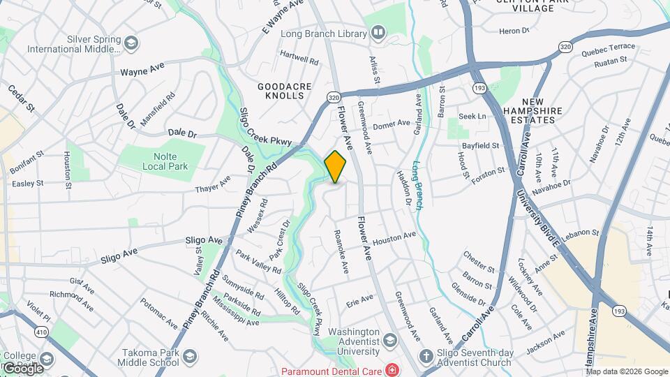 8320 Roanoke Ave Map and Location Details