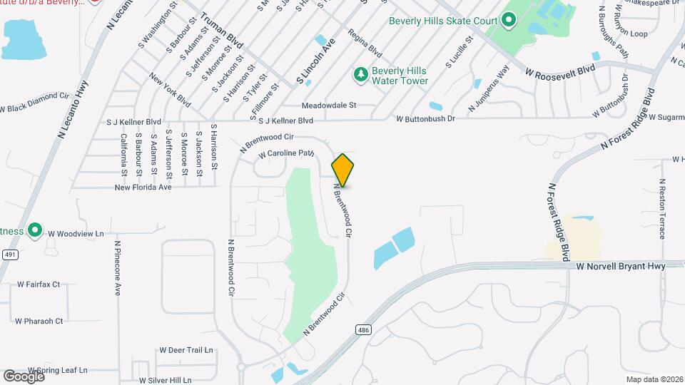 2652 N Brentwood Cir Map and Location Details