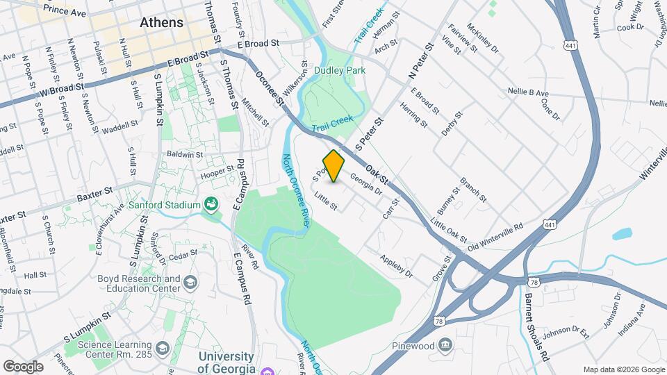 810 Oconee St Mapa y Detalles de la Ubicación