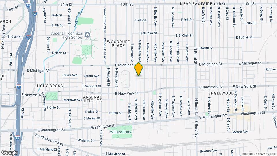 401 N Hamilton Ave Map and Location Details