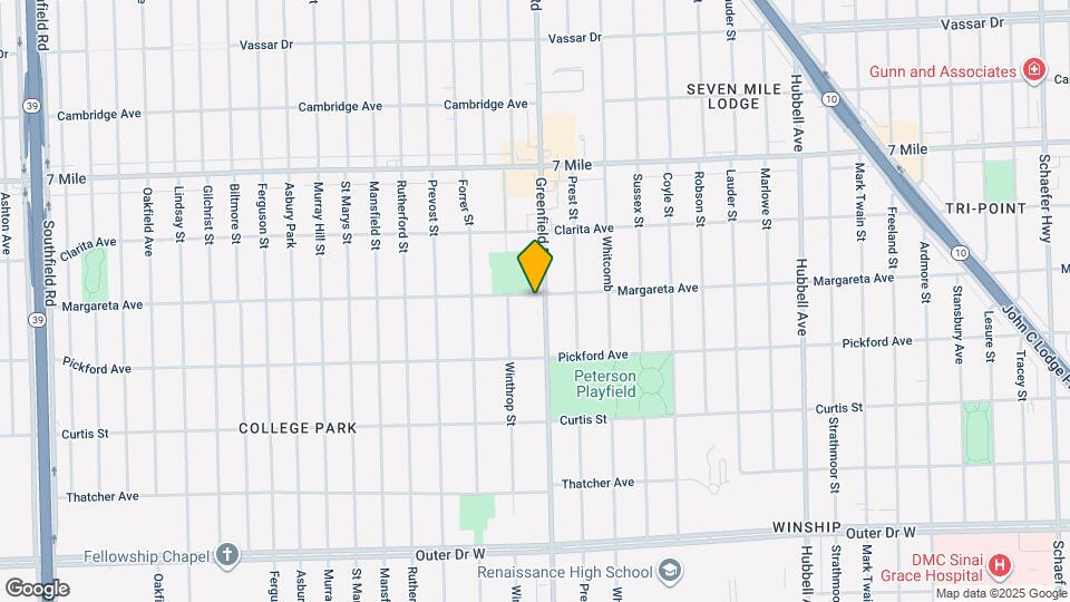 18515 Greenfield Rd Map and Location Details