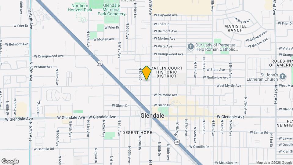5914 West Myrtle Ave Map and Location Details