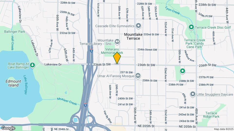 5804 236th St SW Map and Location Details