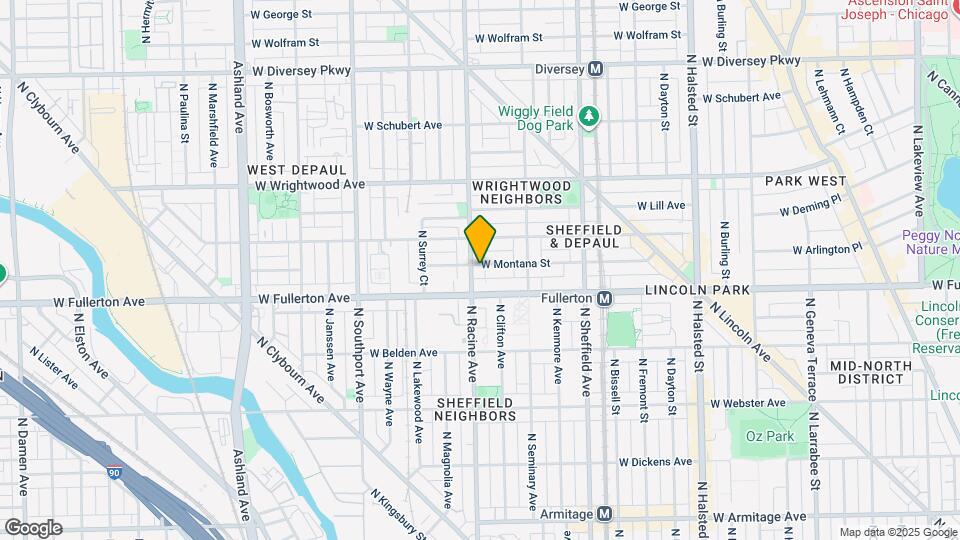 3916 N Pine Grove Ave, Unit 3W Map and Location Details