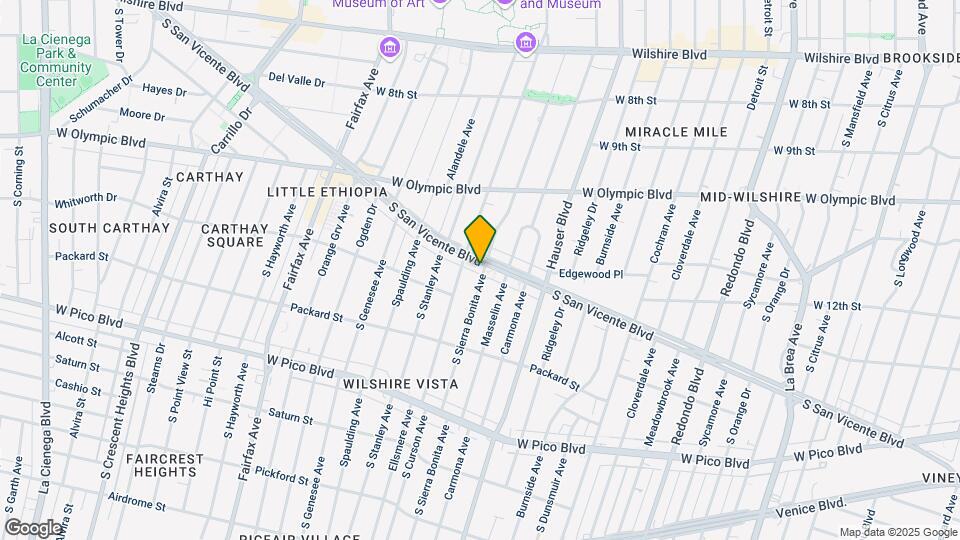 5750 San Vicente Blvd Map and Location Details