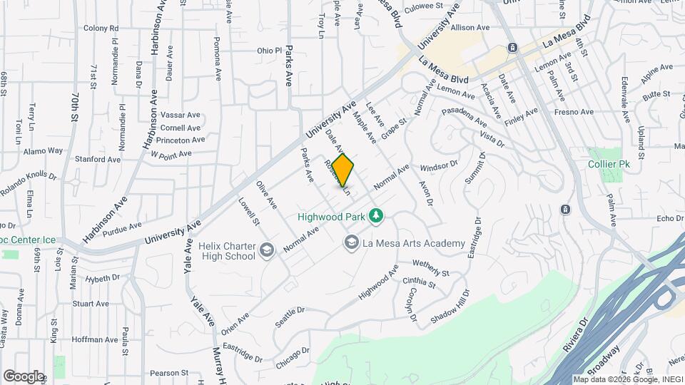 4358 Rosebud Ln Map and Location Details