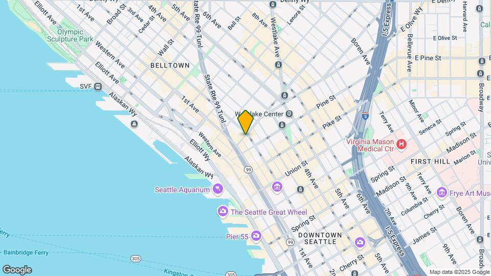 121 Stewart St, Unit 602 Map and Location Details