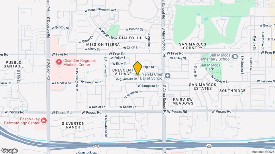 1212 W Glenmere Dr Map and Location Details