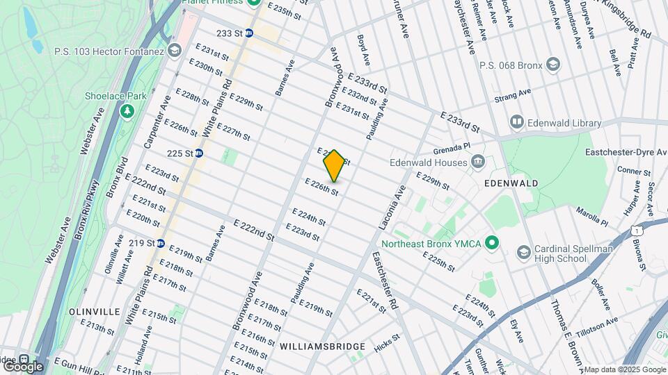 965 E 226th St Map and Location Details