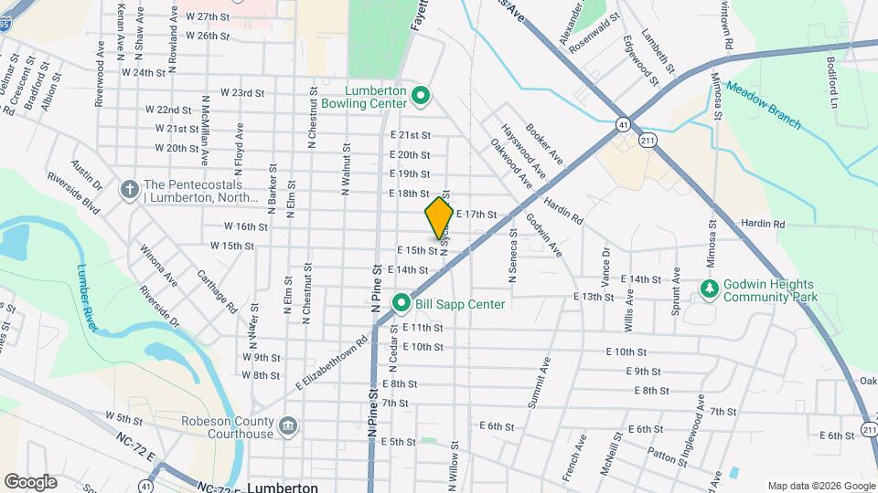 521 E 15th St Map and Location Details