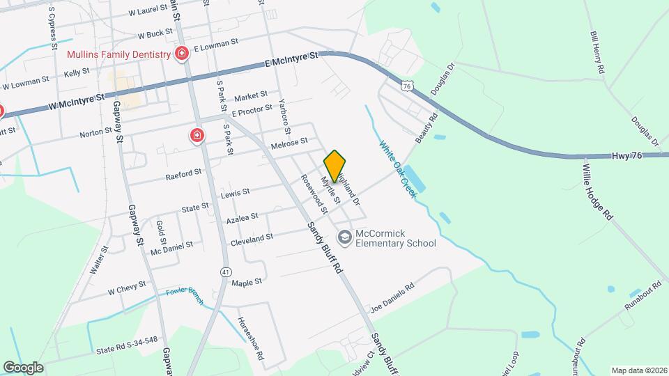 1002 Myrtle St Map and Location Details