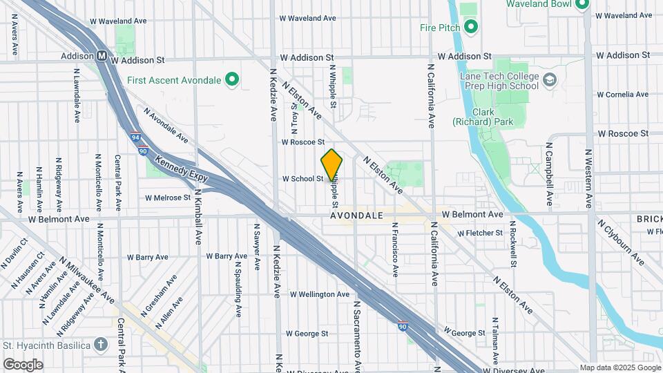 3244 N Whipple St, Unit coach Map and Location Details