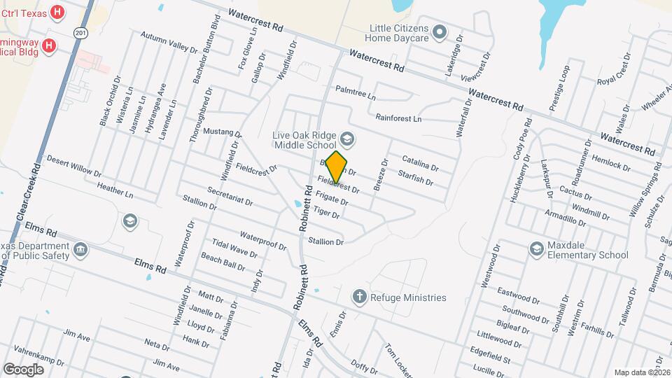 3908 Fieldcrest Dr Map and Location Details