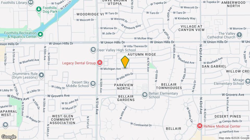 4827 W Michigan Ave Map and Location Details