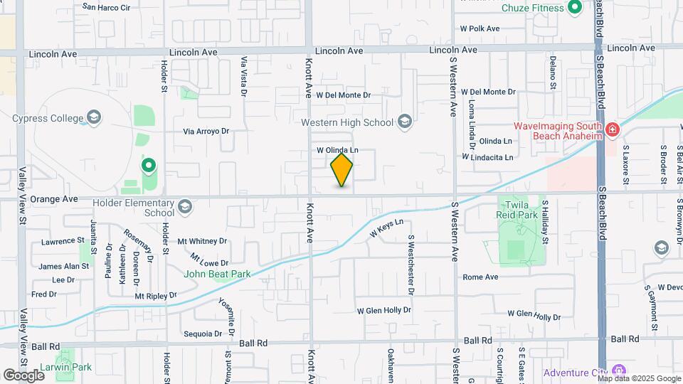 3411 W Orange Ave Map and Location Details