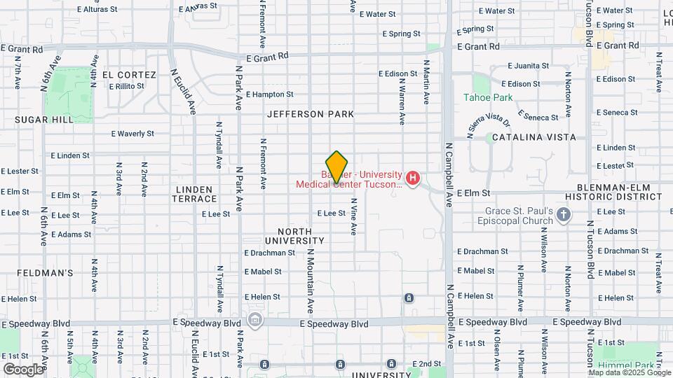 1409 E Elm St, Unit #1 - 5 bed 3 bath Map and Location Details