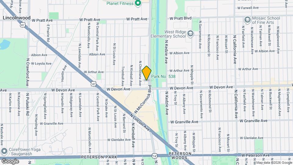 6420 Spaulding Ave Map and Location Details