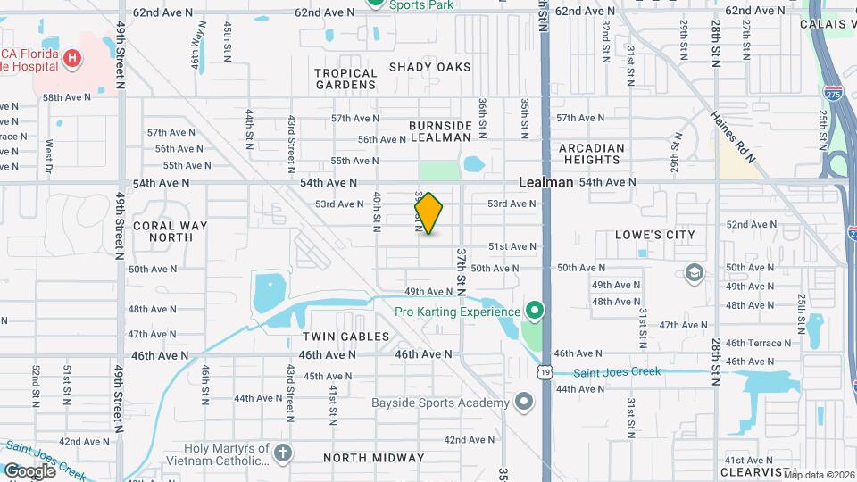3847 51st Ave N Mapa y Detalles de la Ubicación
