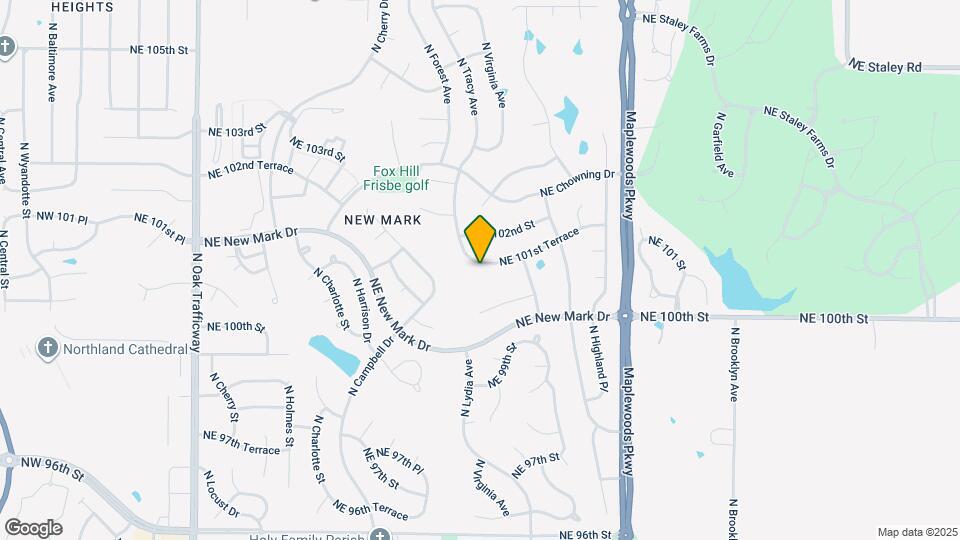 1409 NE 101st Terrace Map and Location Details