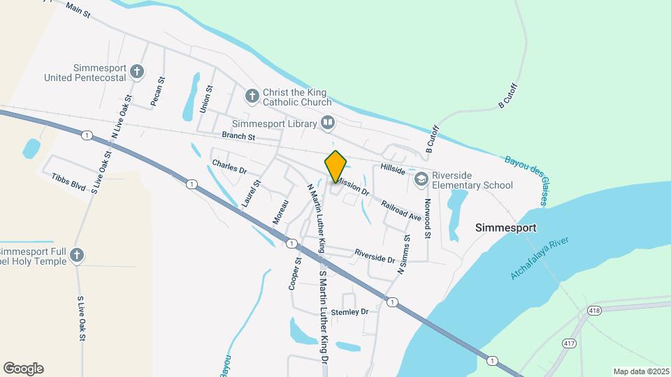 Simmesport Square Apartments Map and Location Details