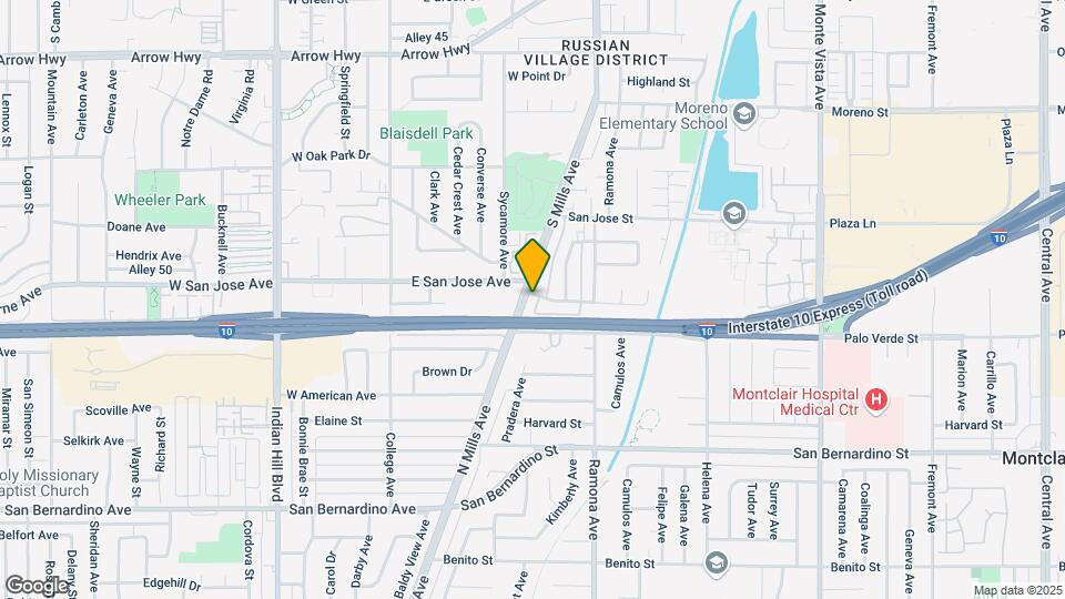 9453 Mills Ave Map and Location Details