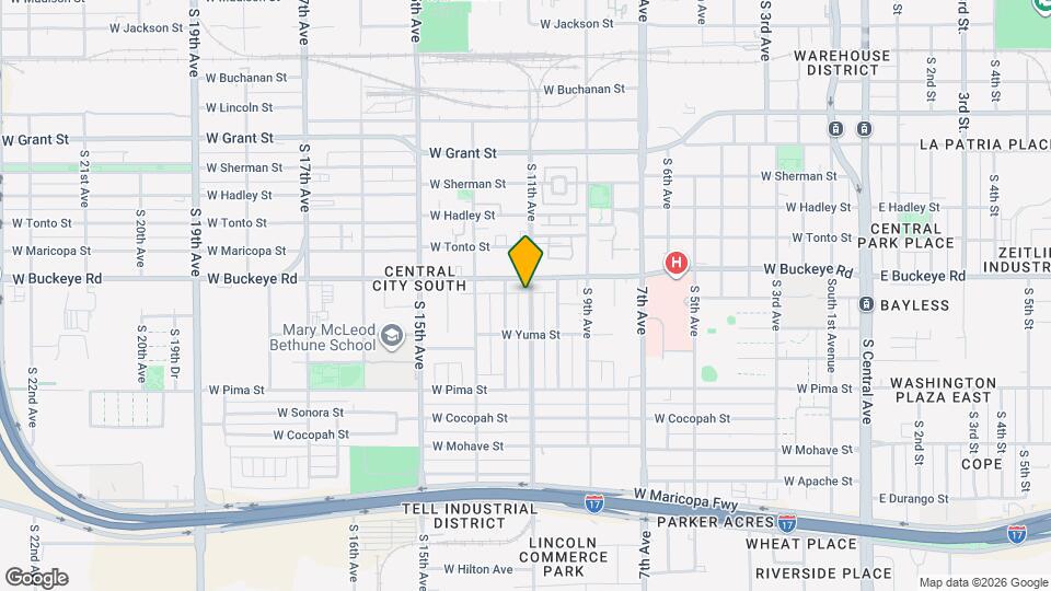 1212 S 11th Ave Map and Location Details