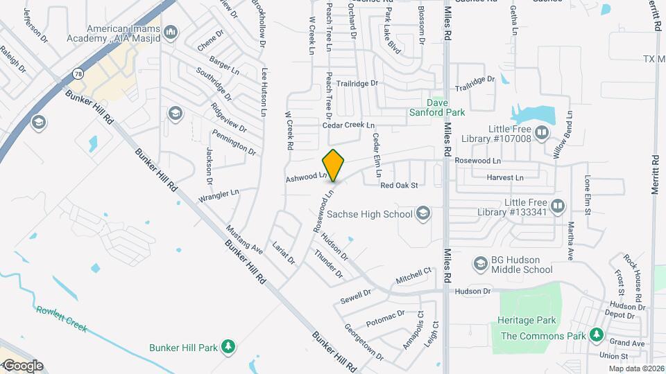 3401 Rosewood Ln Map and Location Details