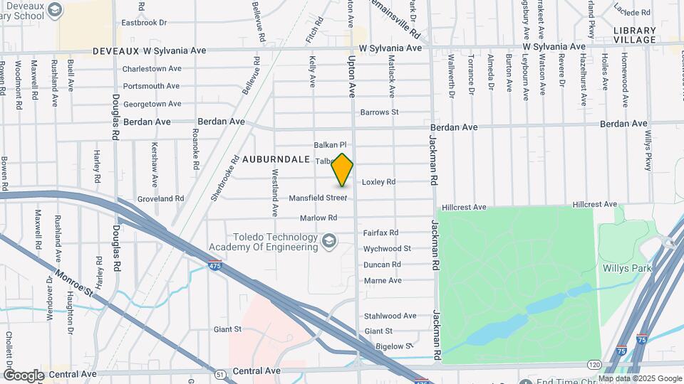 1918 Mansfield Rd Map and Location Details