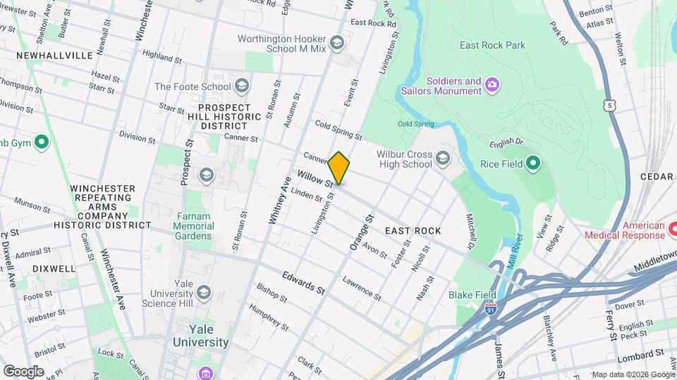 302 Willow St, Unit 2B Map and Location Details