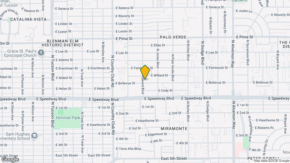 1202-1208 N Howard Blvd Map and Location Details